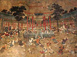 Wandgemäle im Shaolin-Tempel