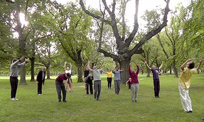 Qi Gong Himmel Pfeile schießen