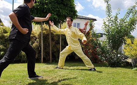 Kung Fu Kampfstellung